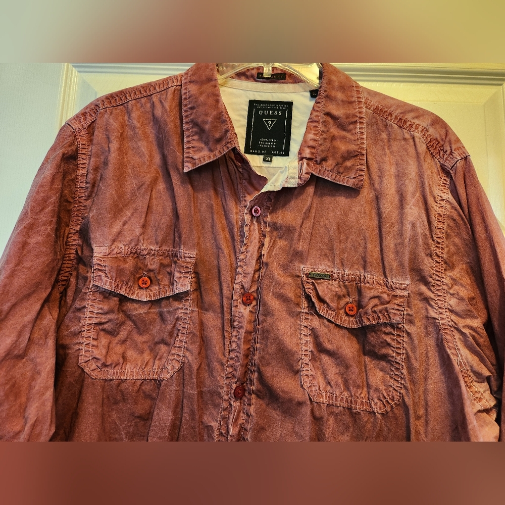 Guess Men's Button-Up Shirt, Size XL - Picture 3 of 6